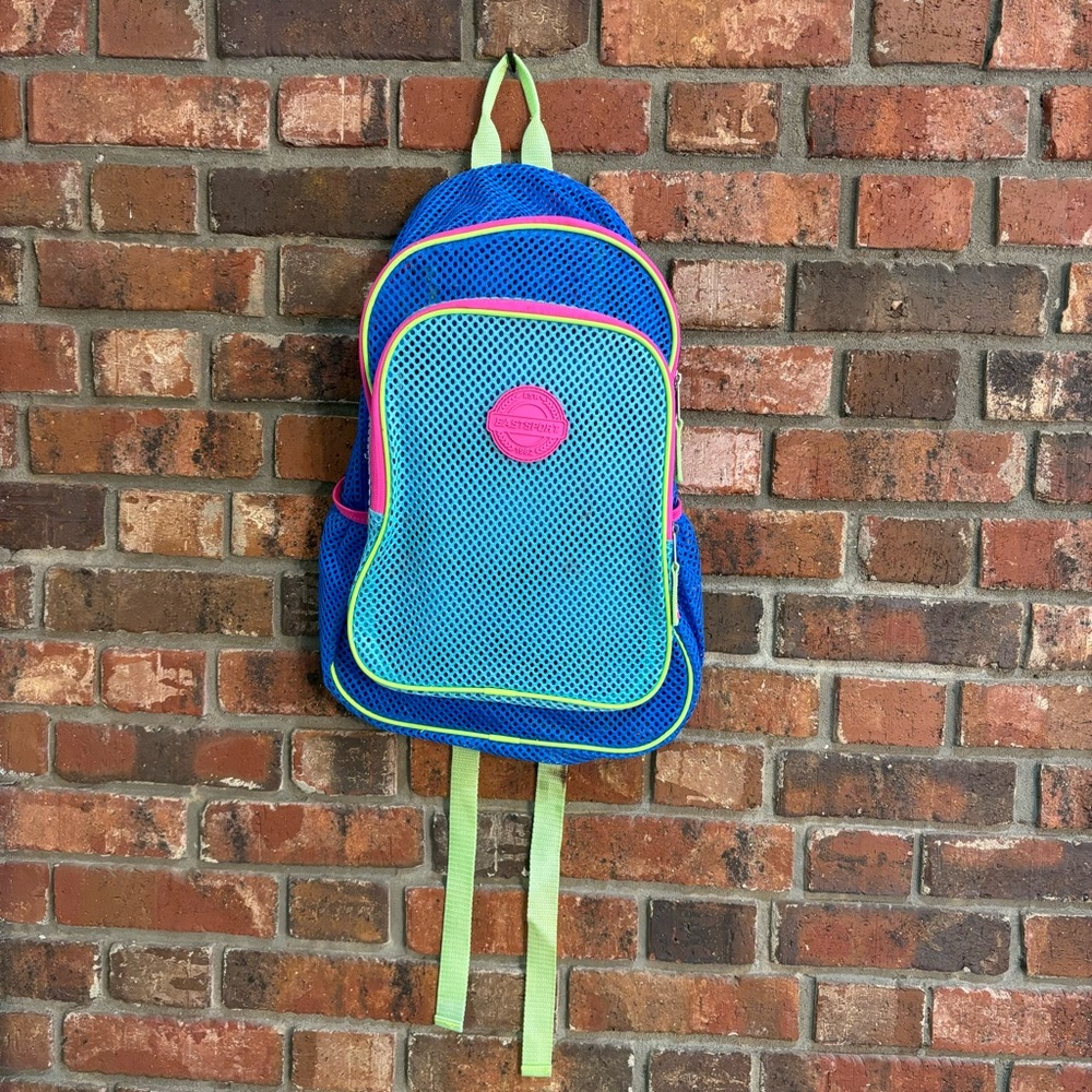 Eastsport womens mesh sports bookbag backpack multicolored
